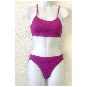 Boutique Scrunchie Scoopneck Bikini Set